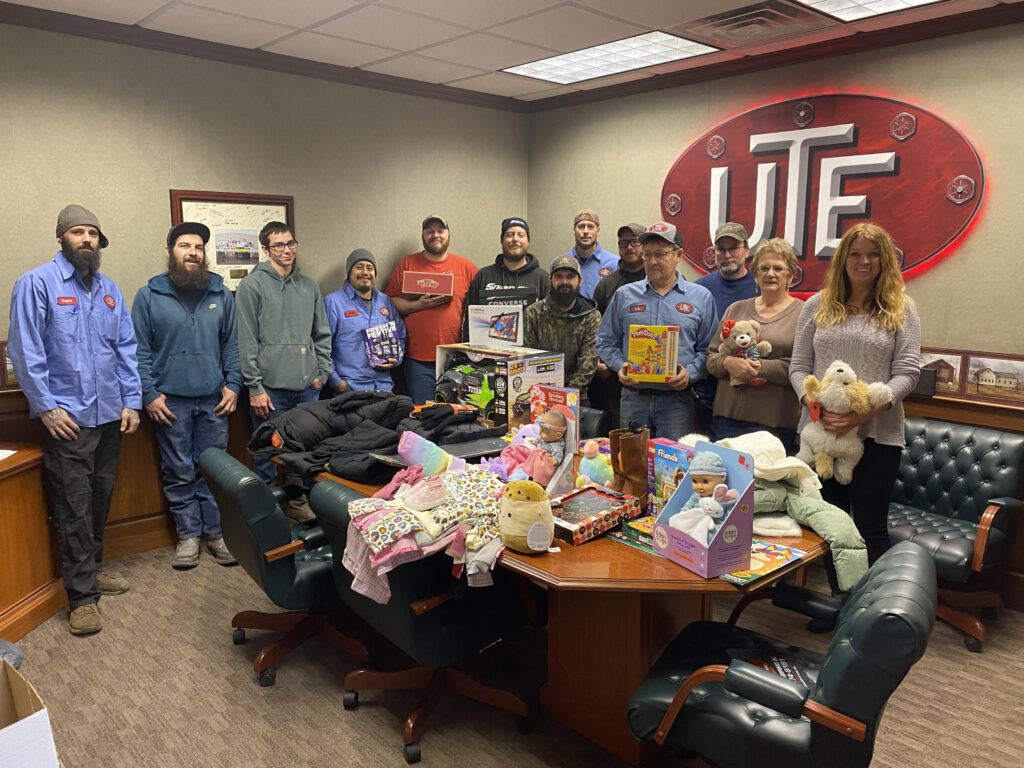 Utility Truck Equipment - Annual toy donations