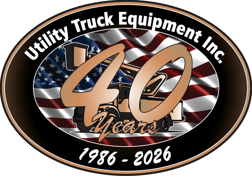 Utility Truck Equipment 40 Year Logo